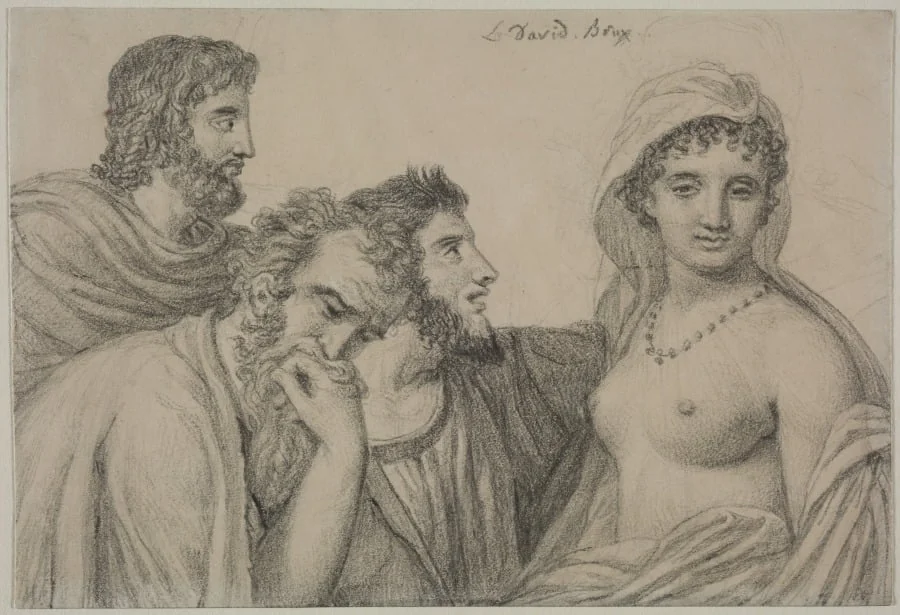 Phryne before Her Judges, detail