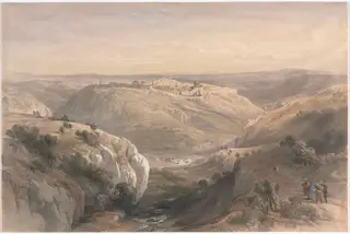 Jerusalem from the South, by David Roberts, 1839