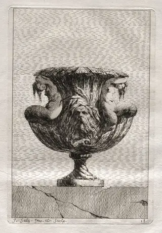 Suite of Vases:  Plate 18, by Jacques François Saly, 1746