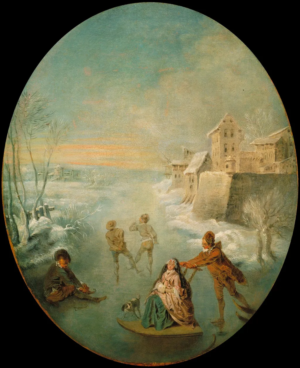 Winter, by Jean-Baptiste Pater, oil, 1725