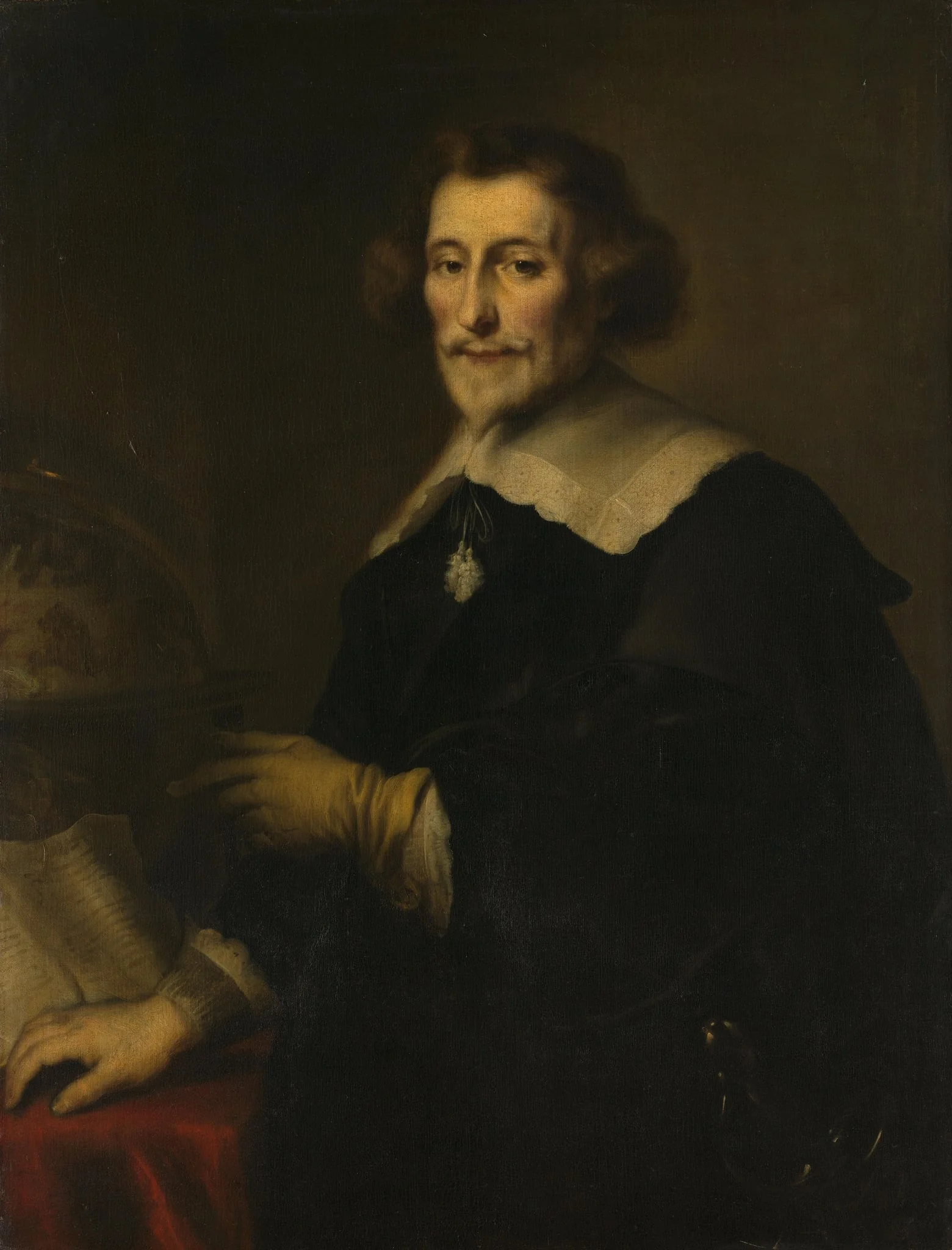 Portrait of Pieter Corneliszoon Hooft, Bailiff of Muiden, Historian and Poet, detail