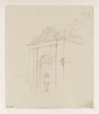 A figure in a doorway, Macau, by George Chinnery, 14