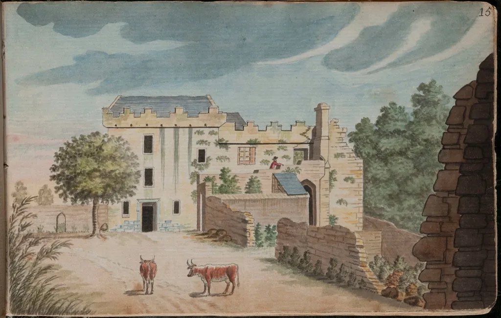 View of Dundrum Castle from the court yard [...], by Gabriel, ca.1729-1817 Beranger, unspecified, 1790