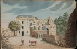 View of Dundrum Castle from the court yard [...], by Gabriel, ca.1729-1817 Beranger, unspecified, 1790