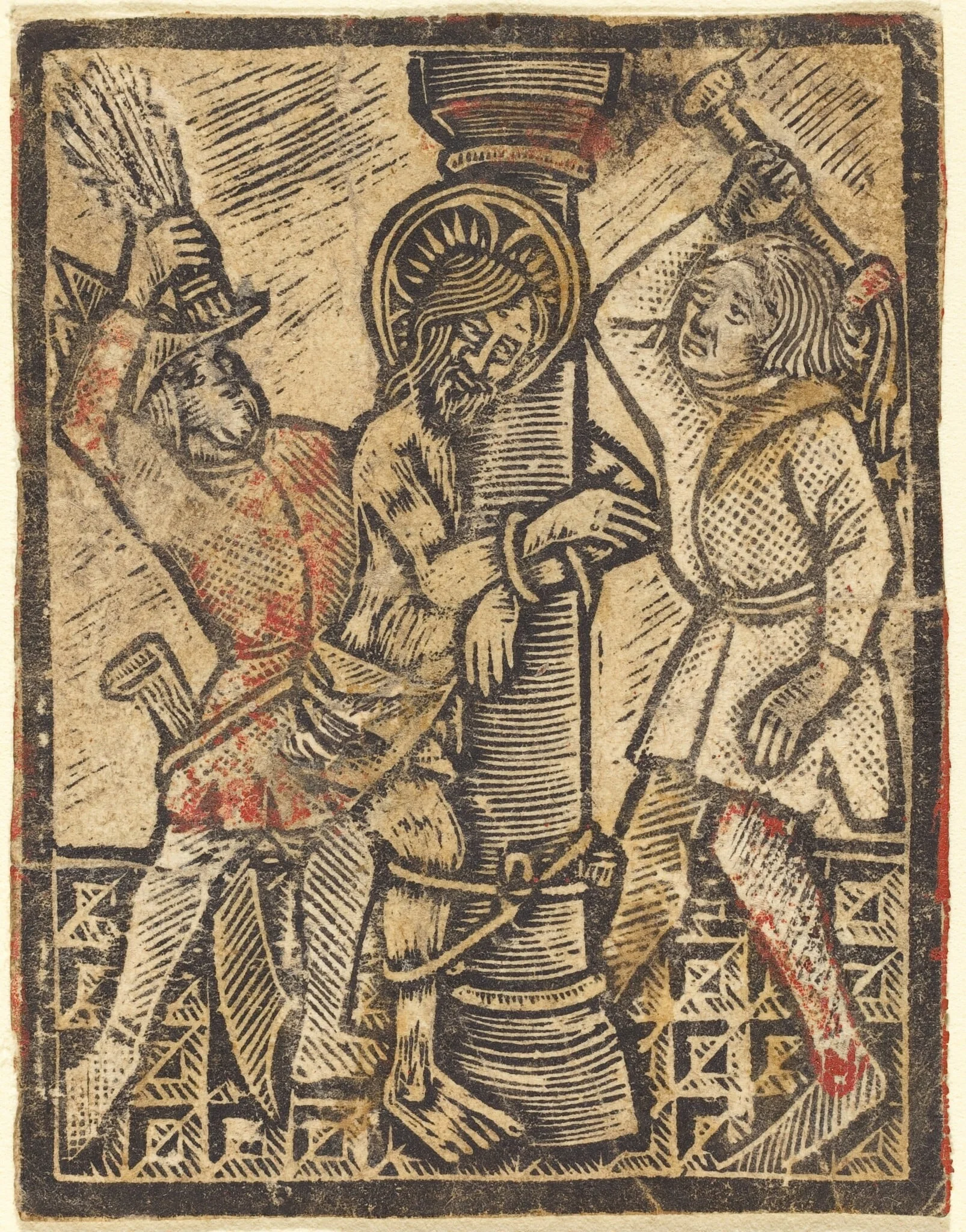The Flagellation, detail