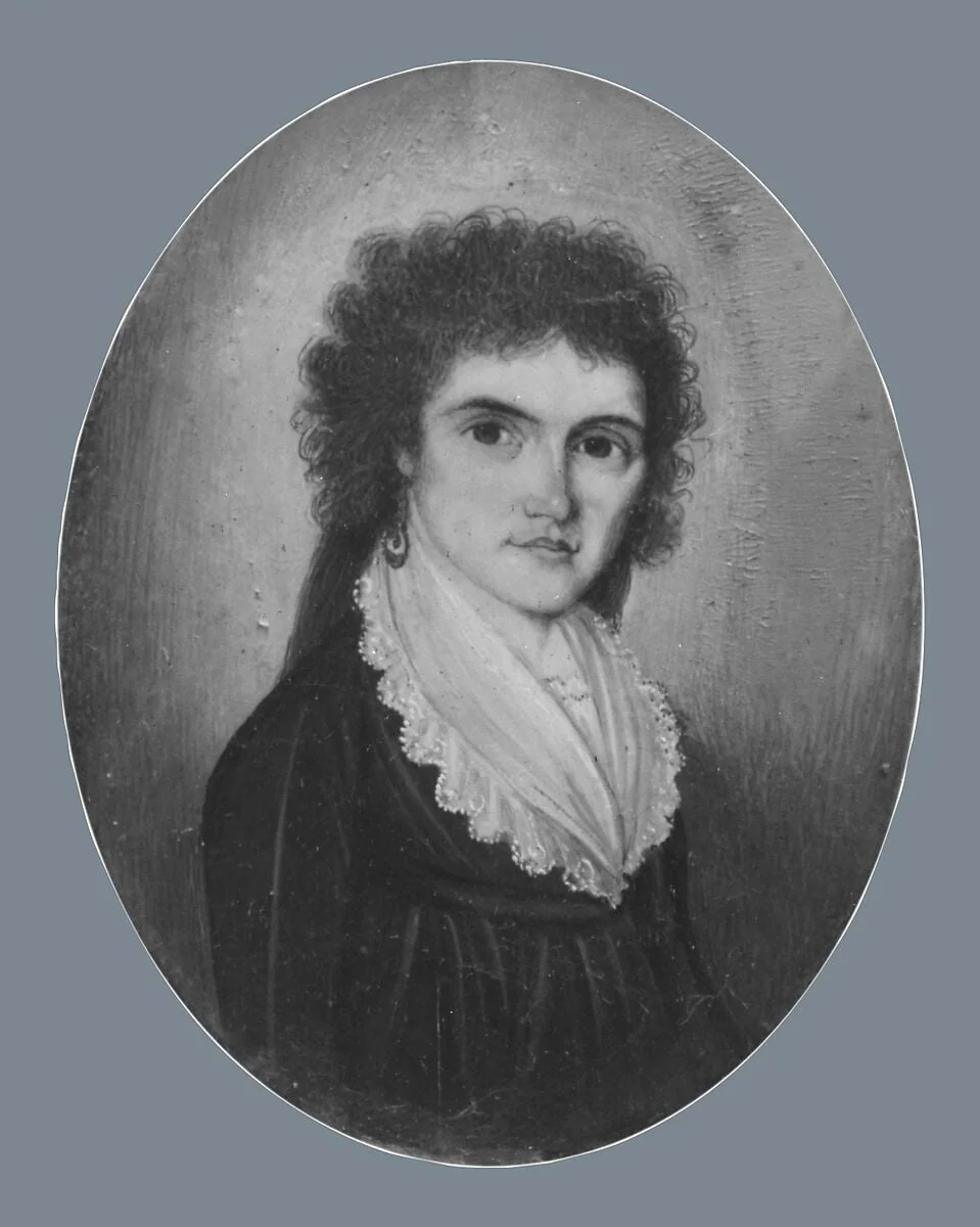 Mrs. Ethan Stone (Abigail Maria Storrs), detail