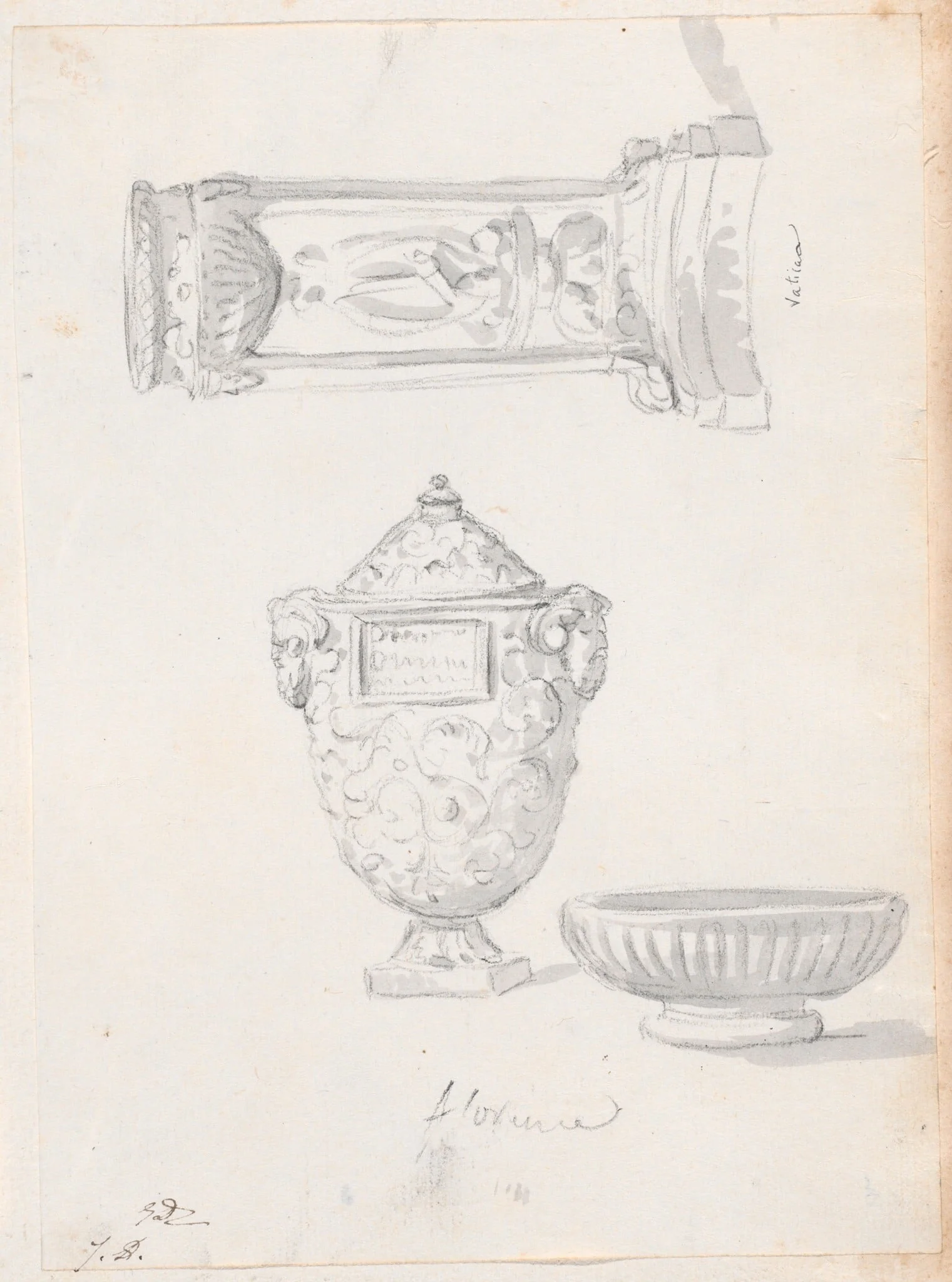 Decorative Details from Florence and the Vatican, detail