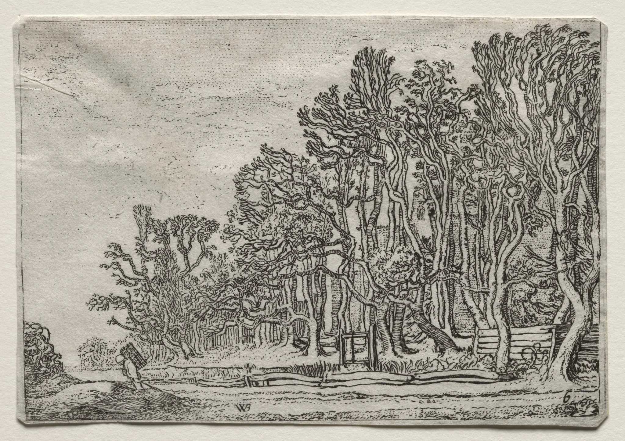 The Set of the Landscapes: Two Plank-Hedges, detail
