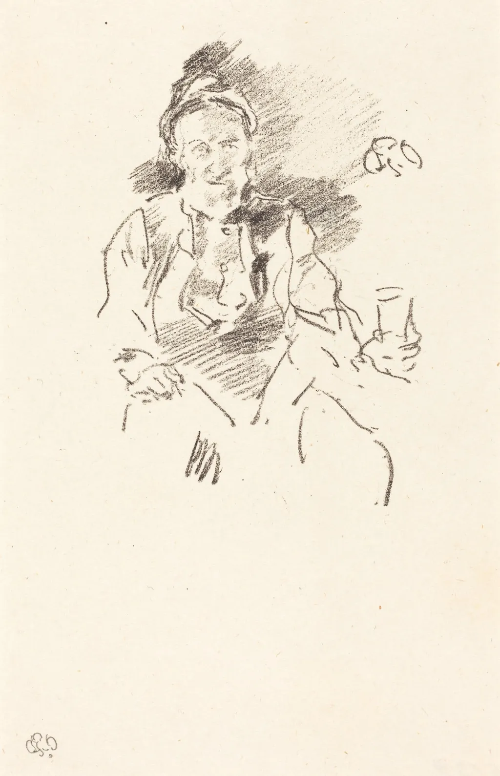 The Master Smith, by James McNeill Whistler, ink, 1895