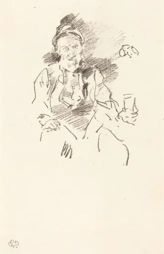The Master Smith, by James McNeill Whistler, ink, 1895