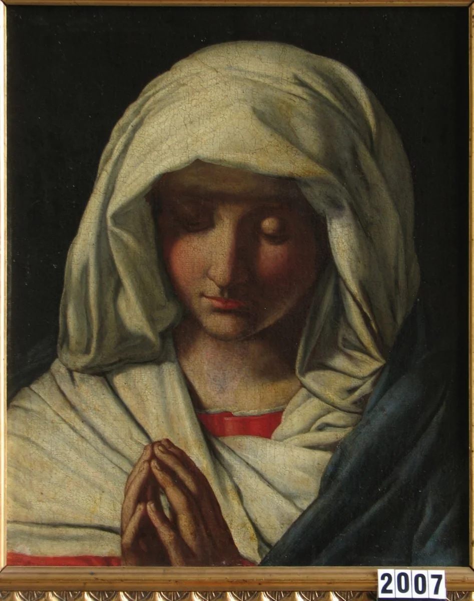 Madona orantă, detail