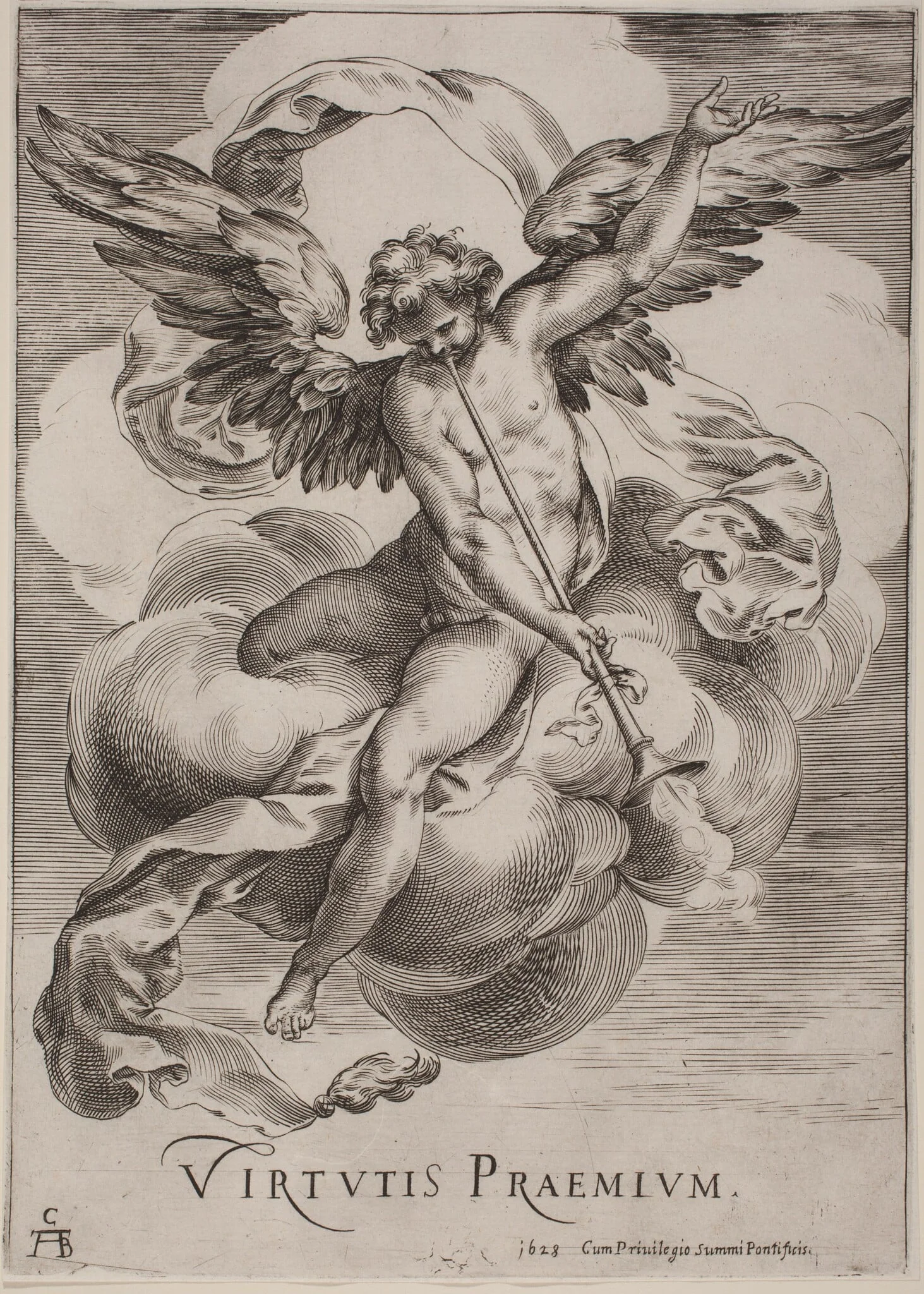 An Allegorical Figure: Virtutis Praemium, detail