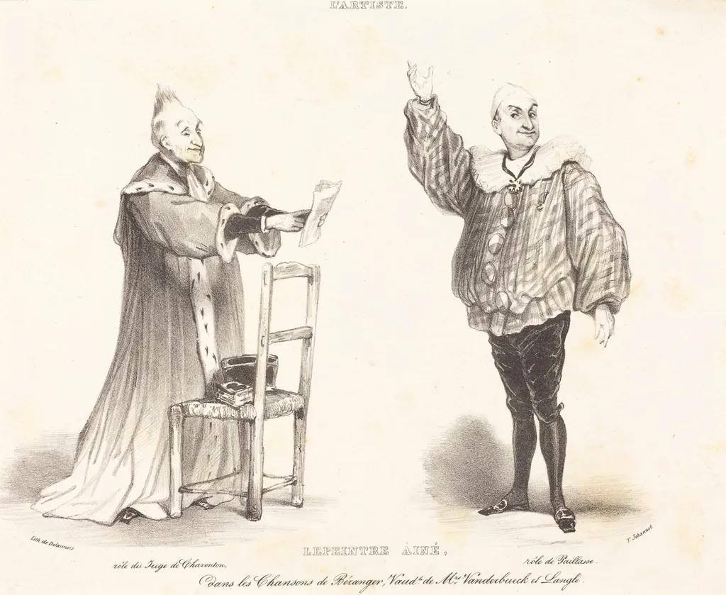 Lepeintre Ainé, by Tony Johannot, ink, 1831