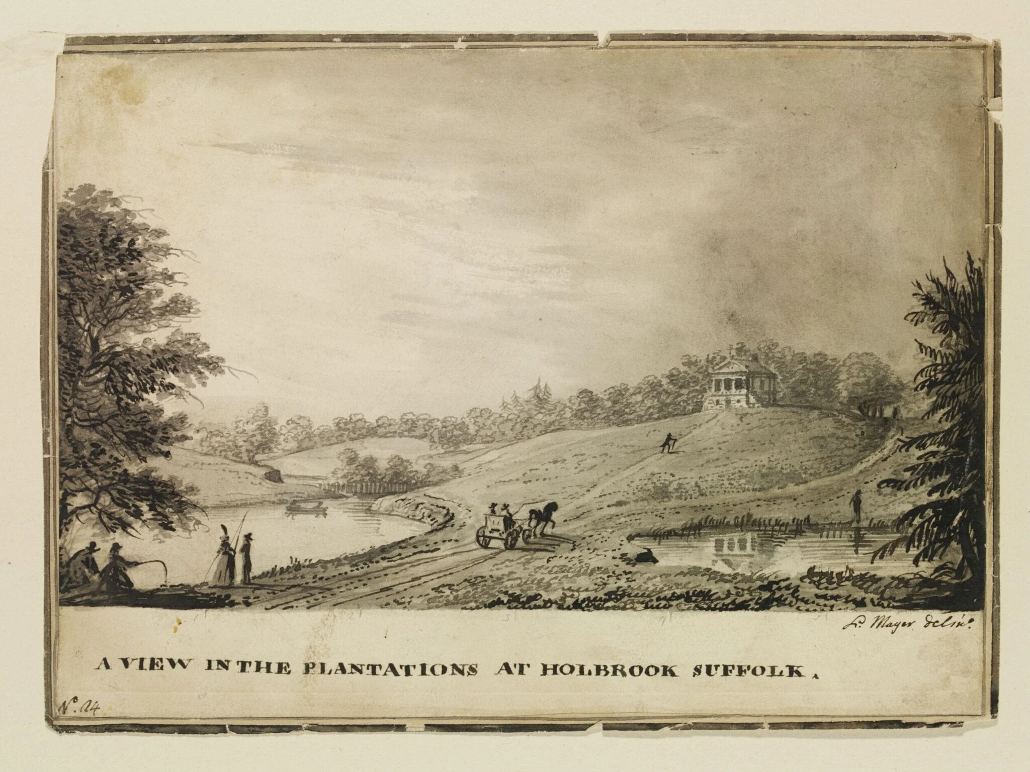 A view in the plantations at Holbrook Suffolk, detail