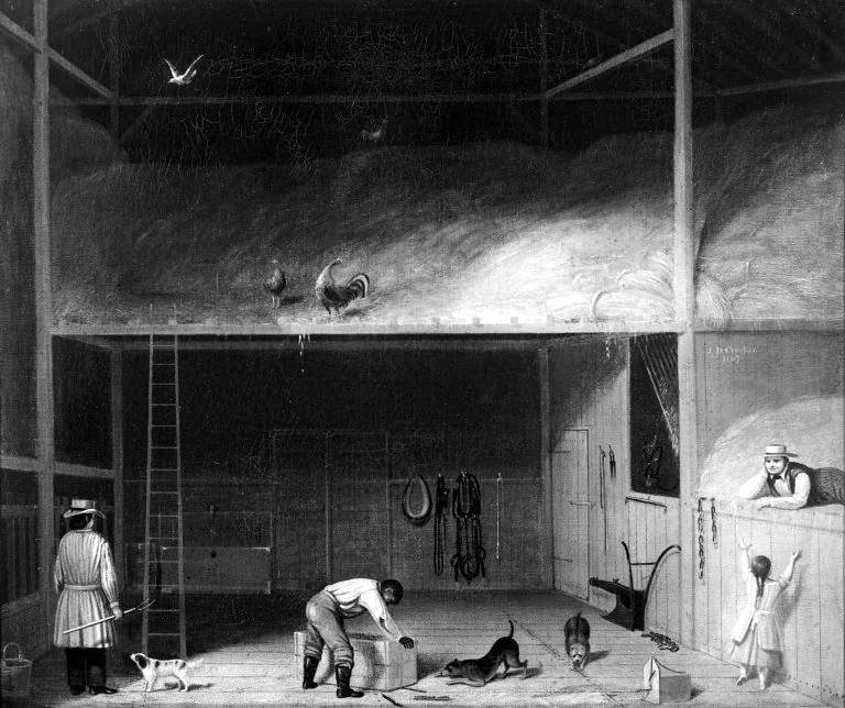 Barn Scene, detail