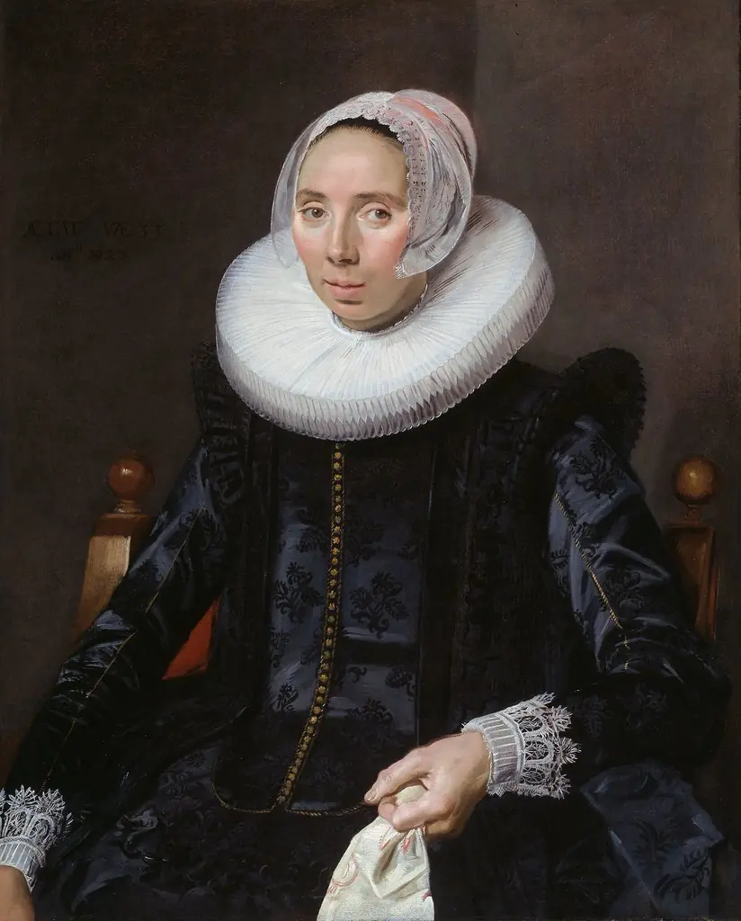 Portrait of a woman, by Frans Hals, oil, 1627