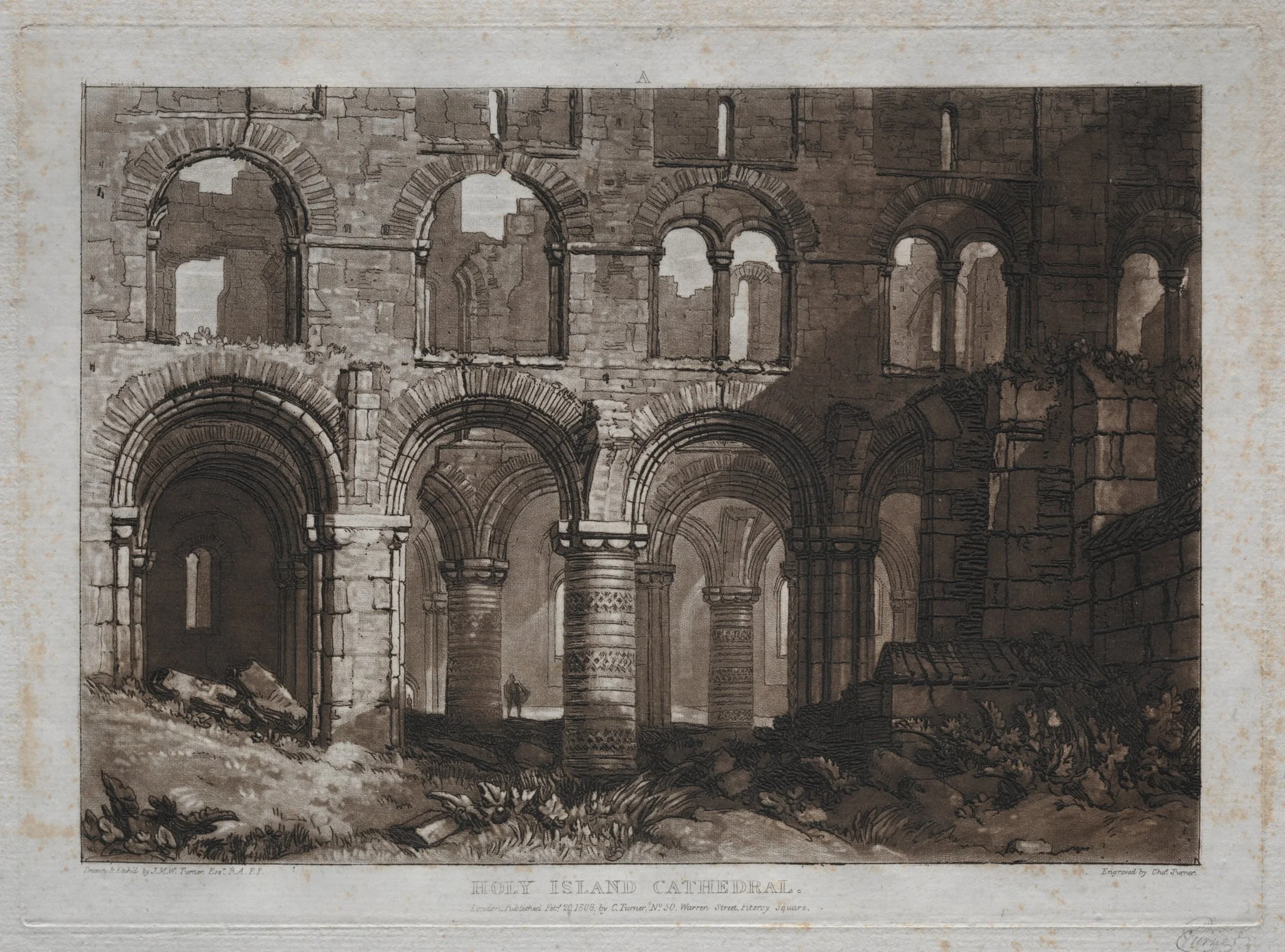 Liber Studiorum: Holy Island Cathedral, detail