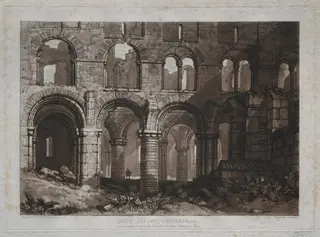 Liber Studiorum:  Holy Island Cathedral, by Joseph Mallord William Turner, 1823