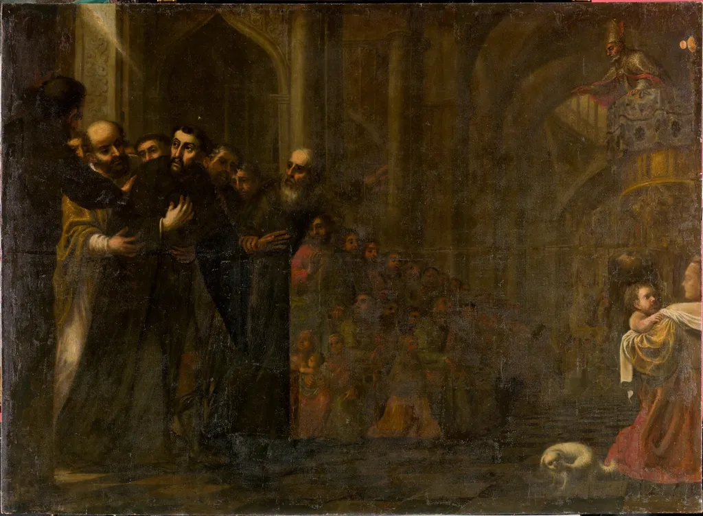 Ordenación de San Agustín, by José García Hidalgo, oil, 1663