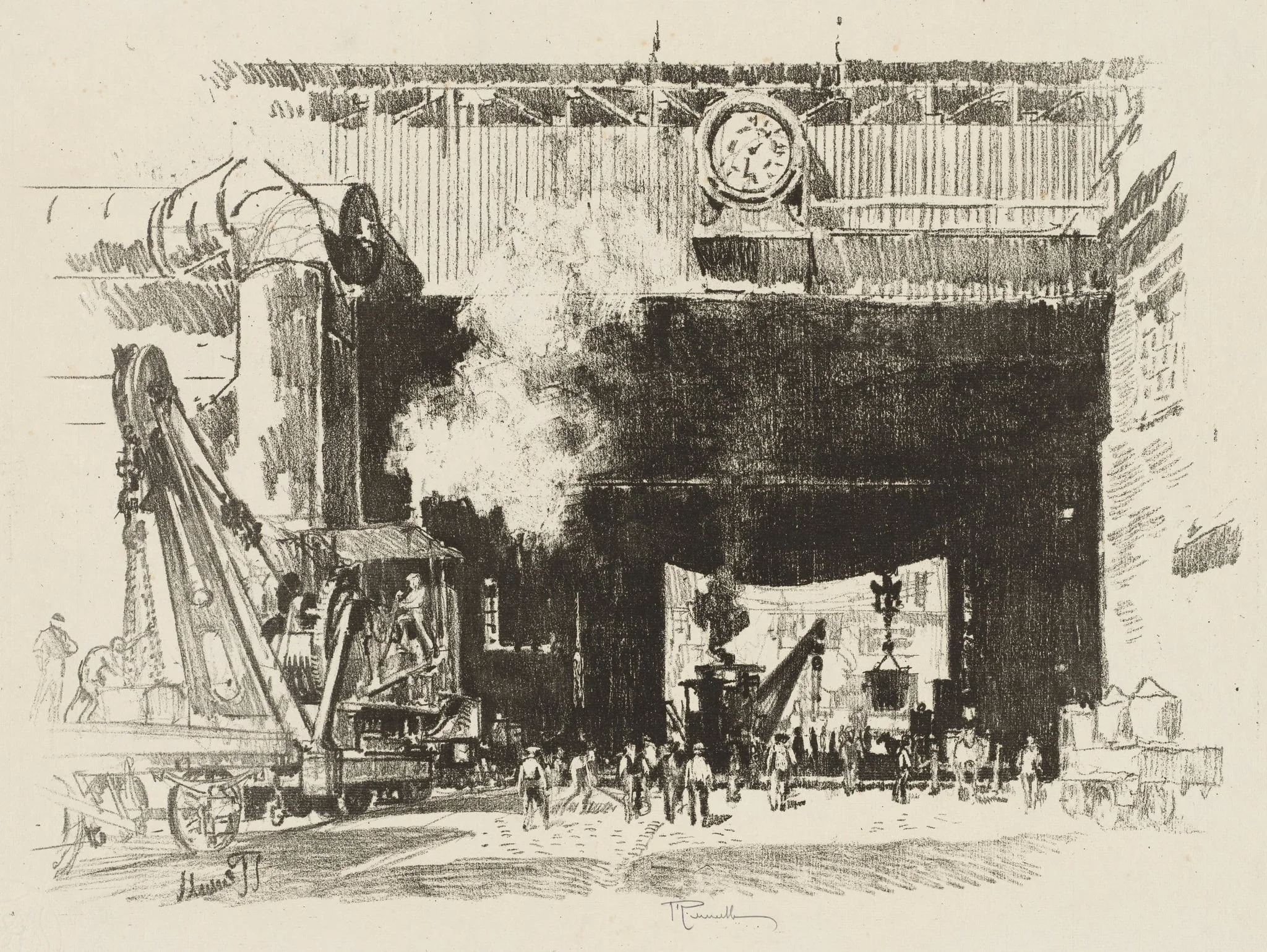 English War Work: The Big Gate of the Big Shop, detail