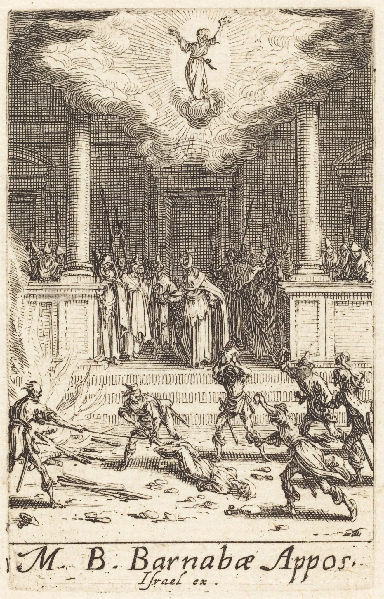 The Martyrdom of Saint Barnabas, detail