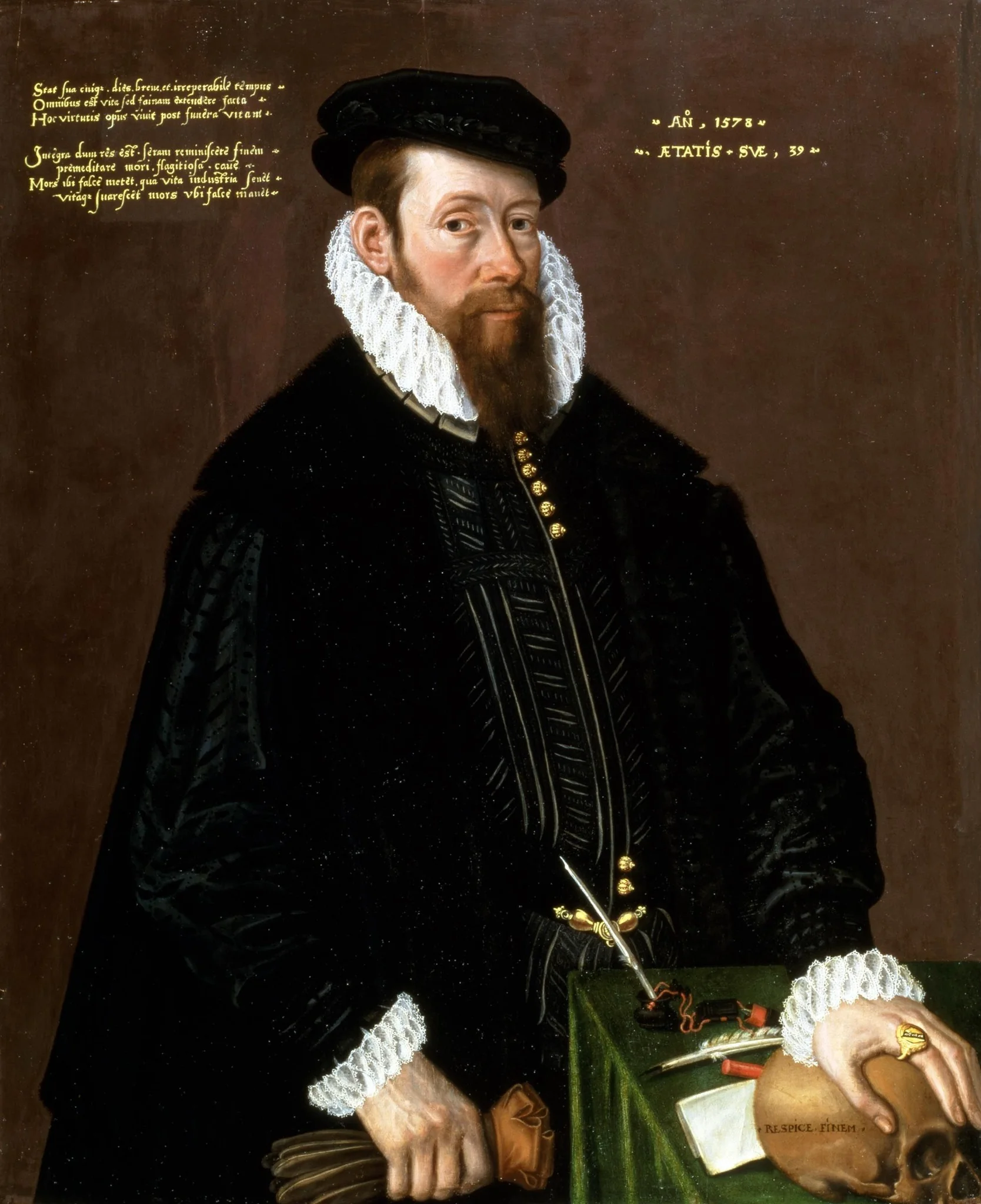 Portrait of Thomas Pead (1539-1614), detail