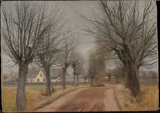 A Road near Vinderød, Zealand, by Laurits Andersen Ring, oil, 1900