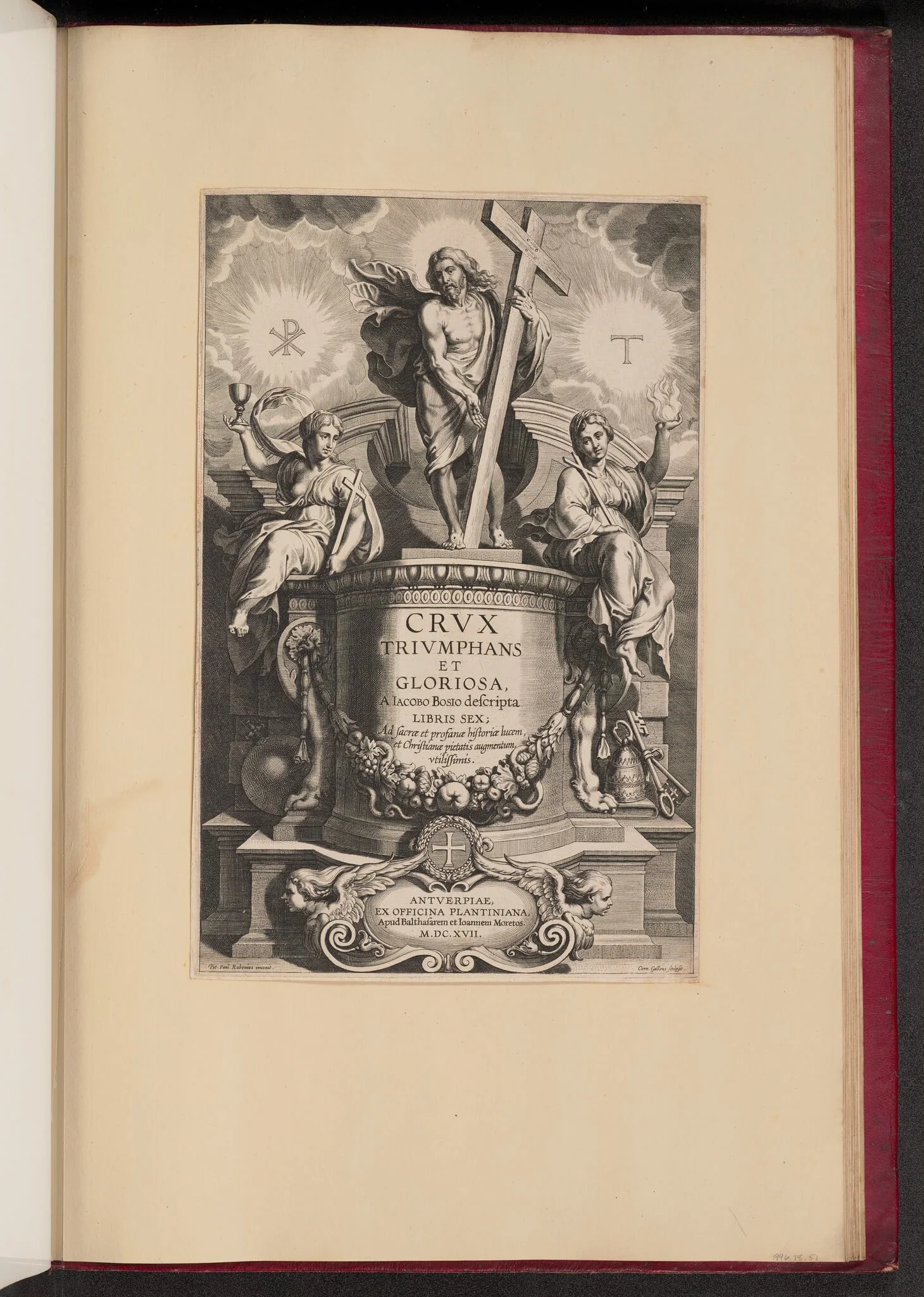 Title Page for Giacomo Bosio, Crux Triumphans et Gloriosa, detail