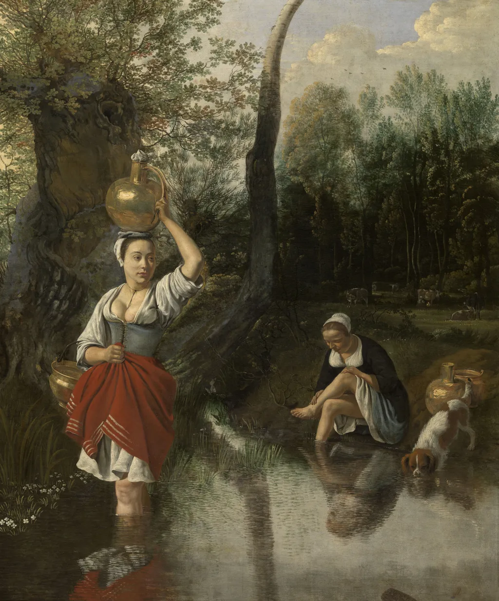 A Ford, by Johannes Siberechts, oil, 1665