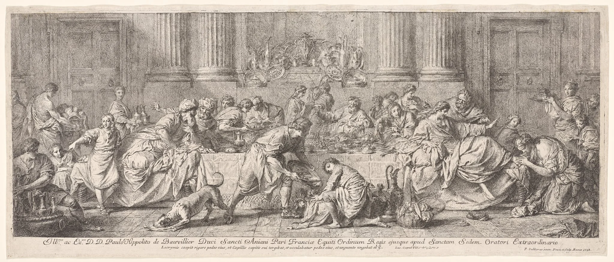 The Banquet in the House of Simon the Pharisee, detail