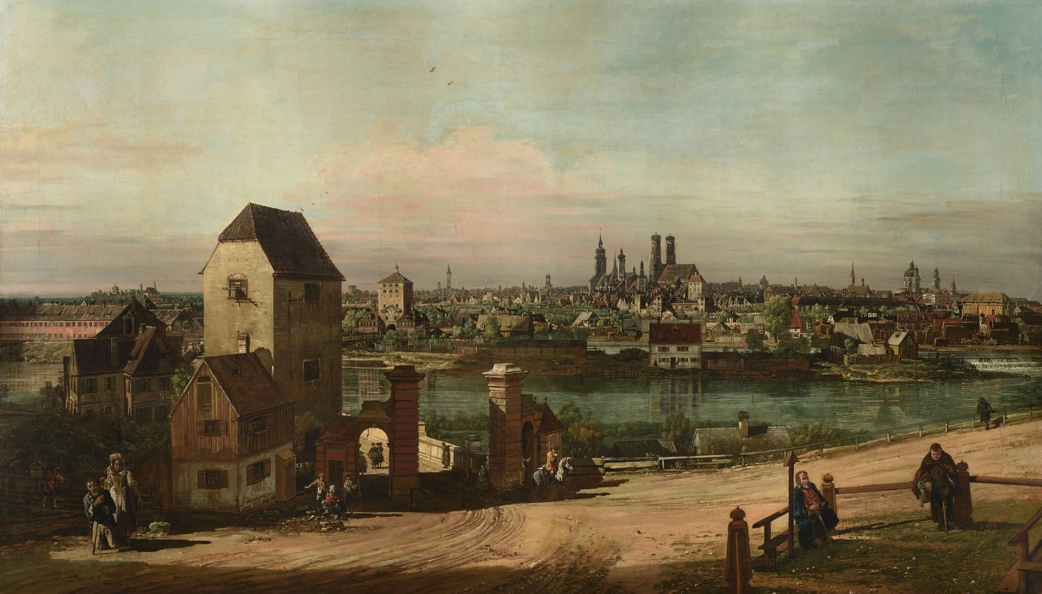 View of Munich, detail