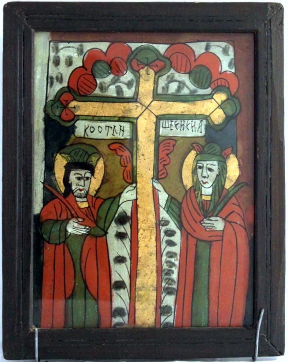 Sf. Constantin și Elena, detail