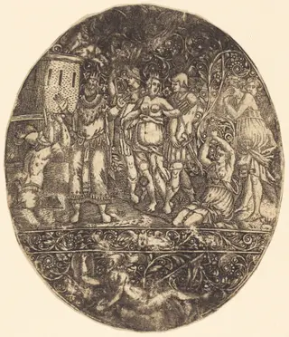 The Capture of Troy, by Antoine Jacquard, ink, 1612