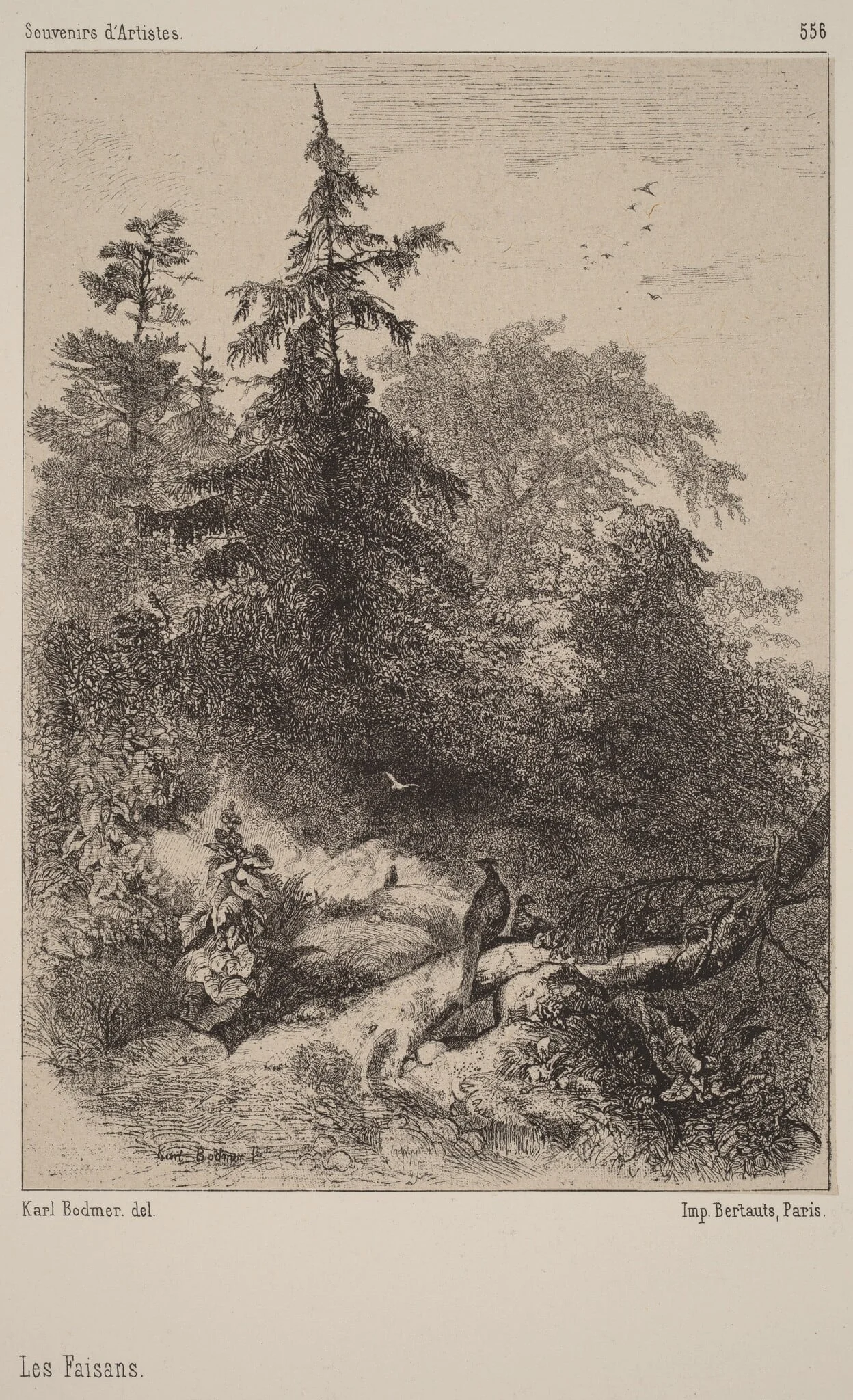 Les Faisans, detail