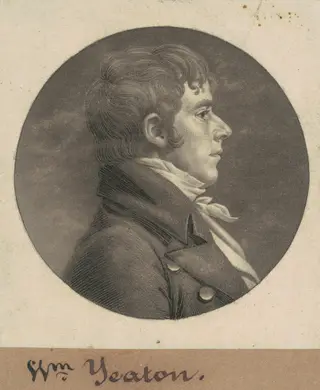 William Yeaton, by Charles B. J. Févret de Saint-Mémin, ink, 1807
