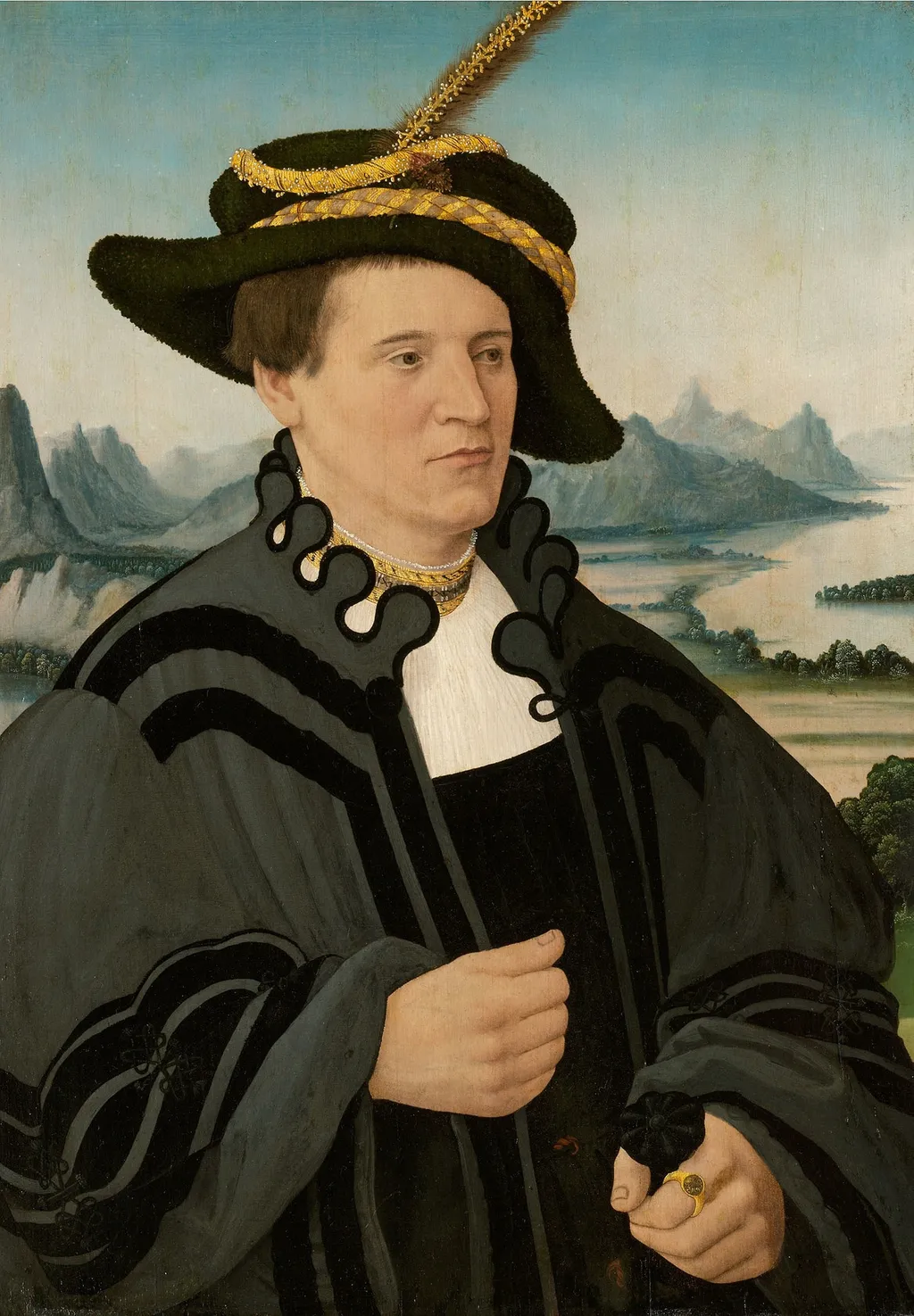 Portrait of Fridrich Rorbach, by Conrad Faber von Kreuznach, oil, 1532