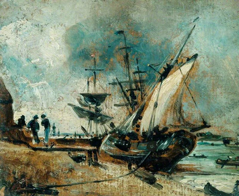Shipping in the Orwell, near Ipswich, detail