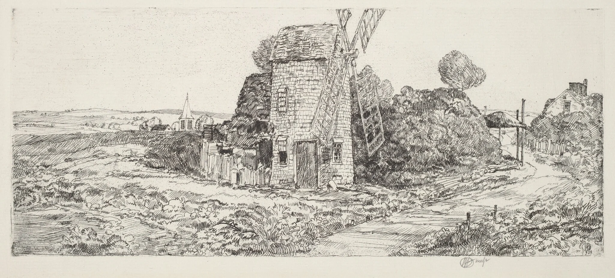 A Long Island Windmill, detail
