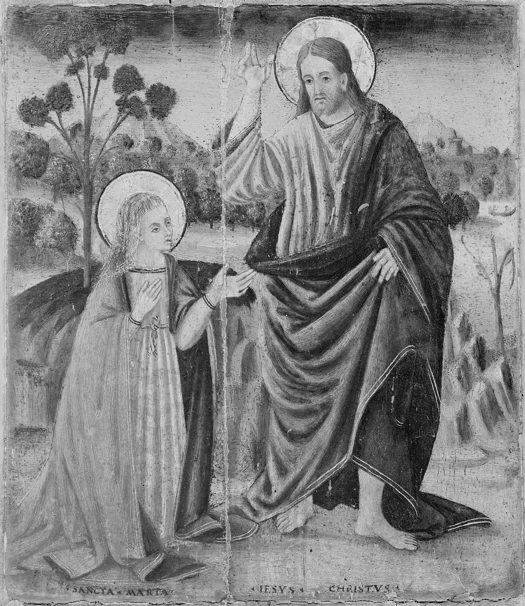 Christ and Saint Martha, by Francesco Signorelli, unspecified, 1534