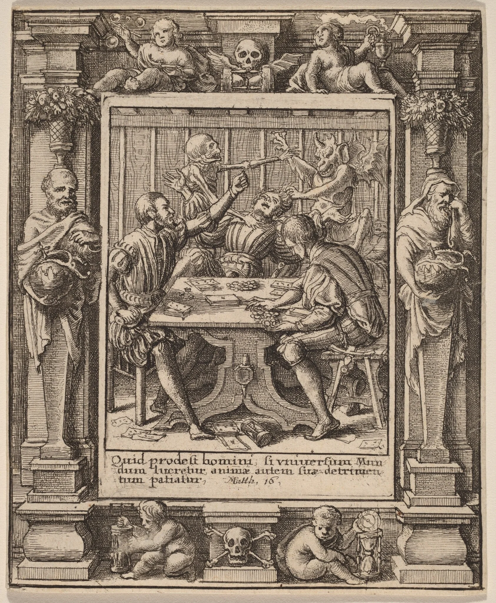 Gamesters, detail