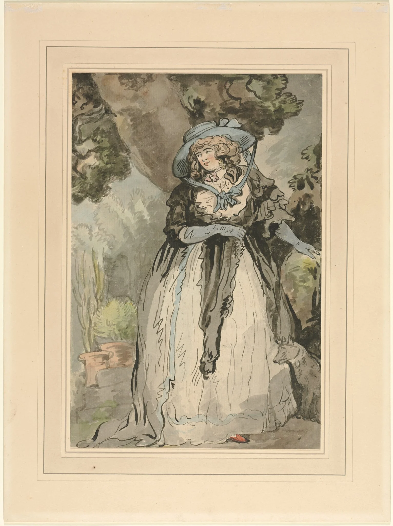 Mrs. Samuel Howitt (née Elizabeth Rowlandson), detail