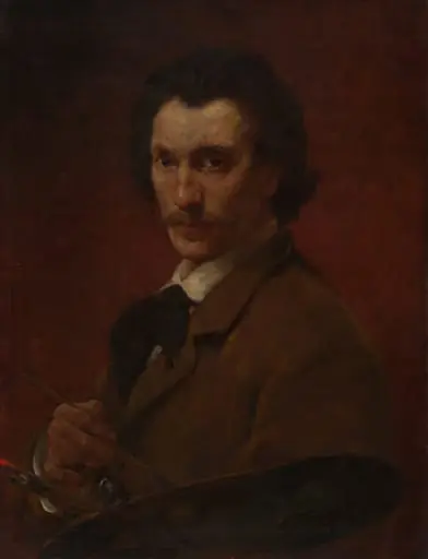 Self-Portrait, by Walter Shirlaw, oil, 1878