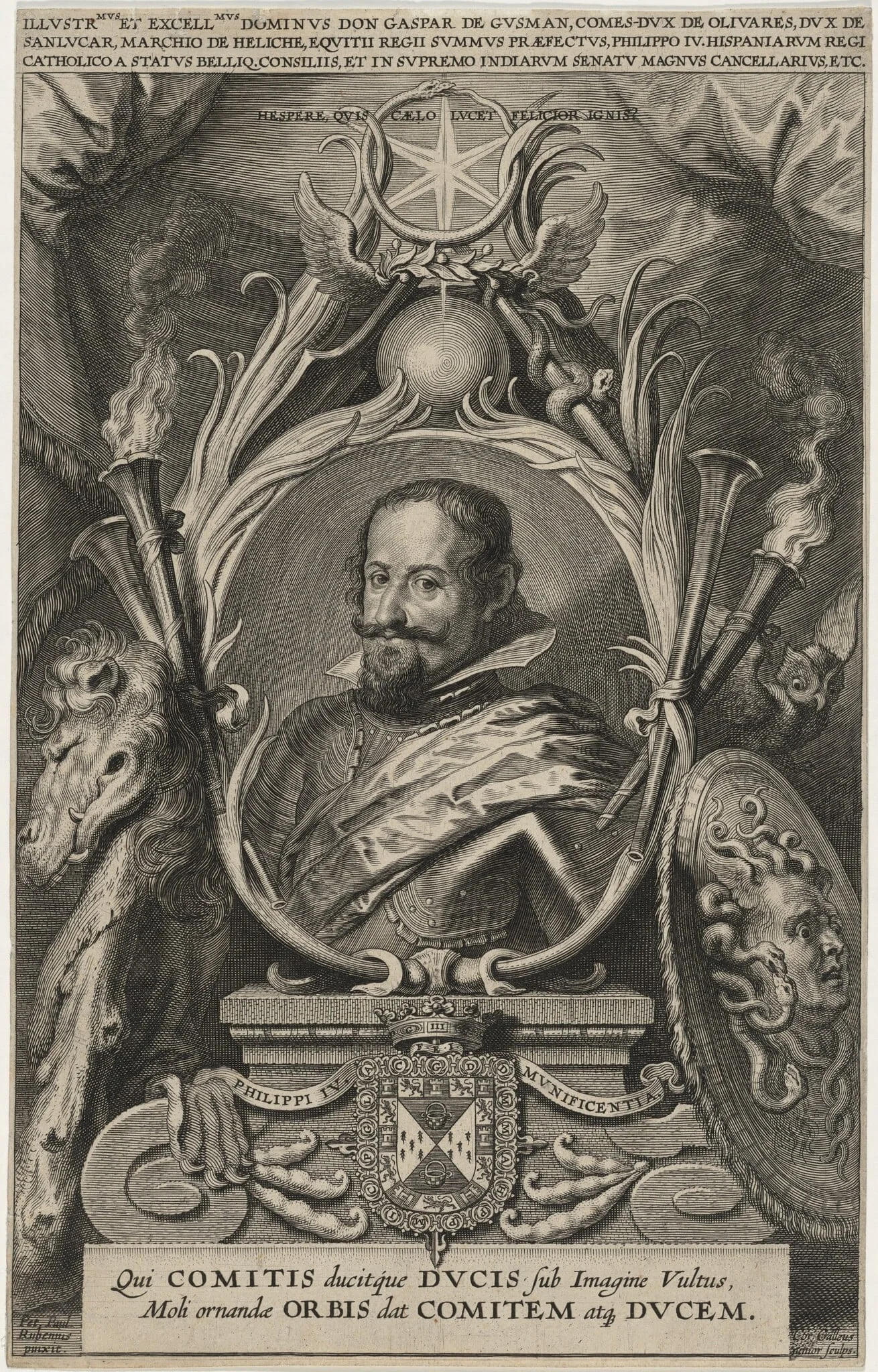 Gaspar de Guzman, Count of Olivares and Duke of San Lucas, detail
