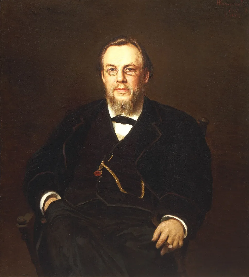 Sergey Botkin, by Ivan Kramskoi, oil, 1891