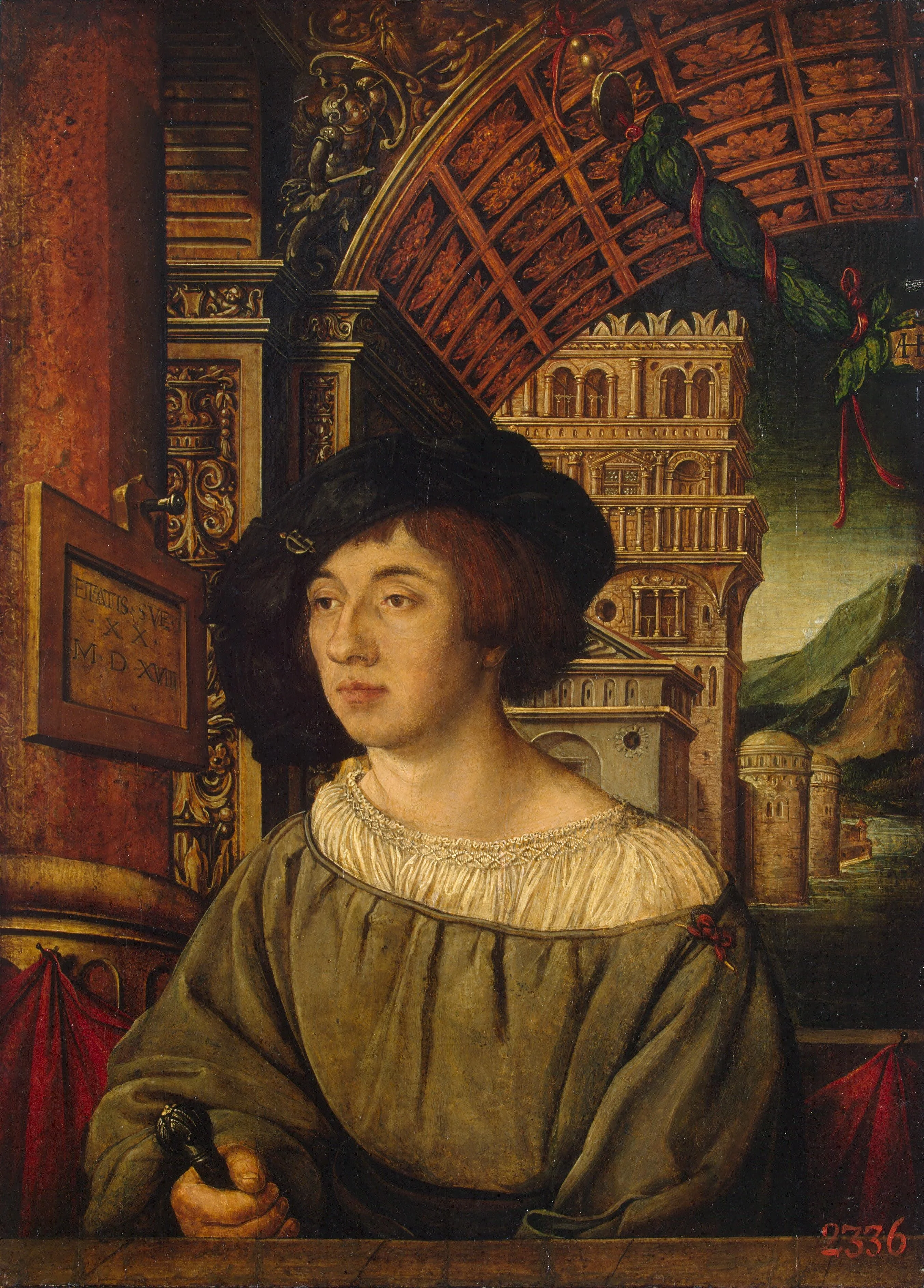 Portrait of a Young Man, detail