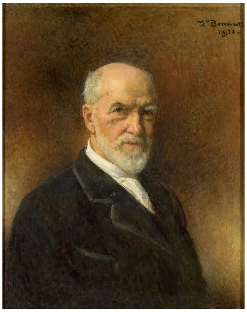 Self-portrait (1918), by Léon Bonnat, oil, 1918