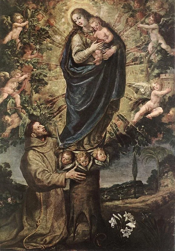 The Vision of Saint Francis of Assisi, detail