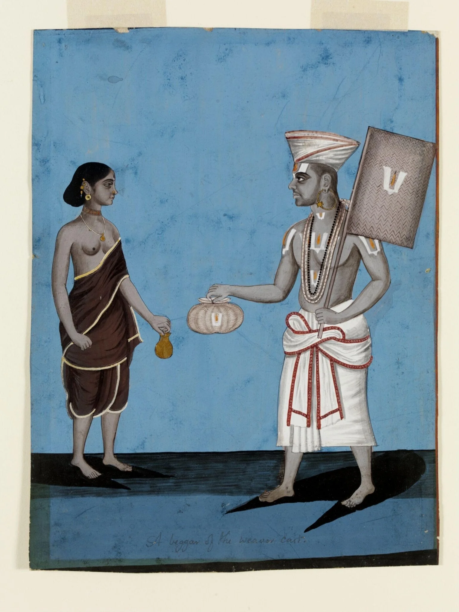 A beggar and his wife, detail