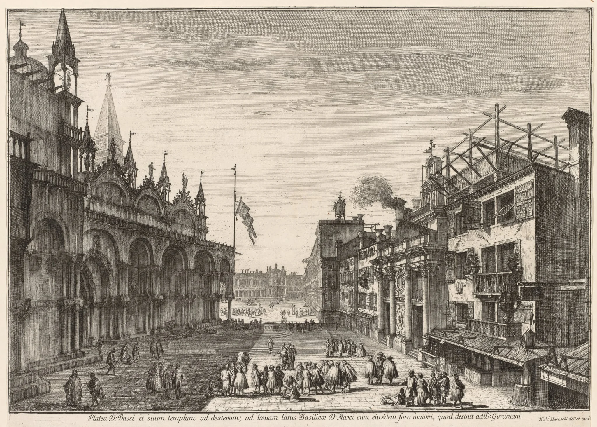 Views of Venice: Piazzetta S. Basso, detail
