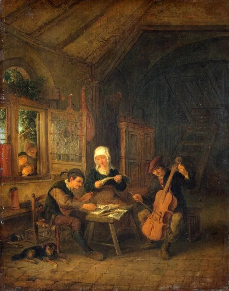 Rural Musicians, detail
